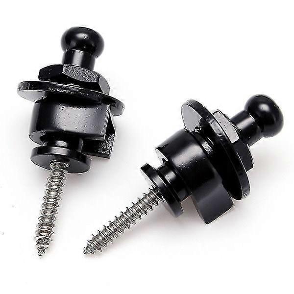 2 Pack Strap Lock Safety Lock End Button Gitarrem Beltespenne for gitar
