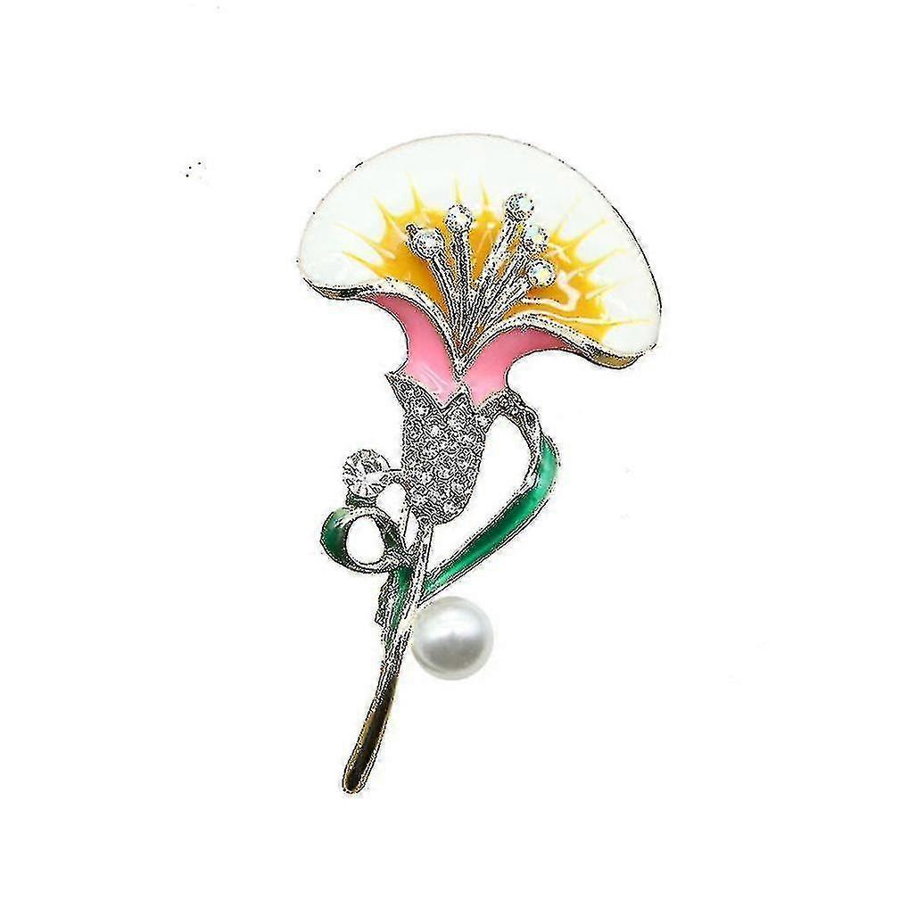 HMWY-レディースブローチポピーフラワーコサージュレトロジュエリーブローチピン