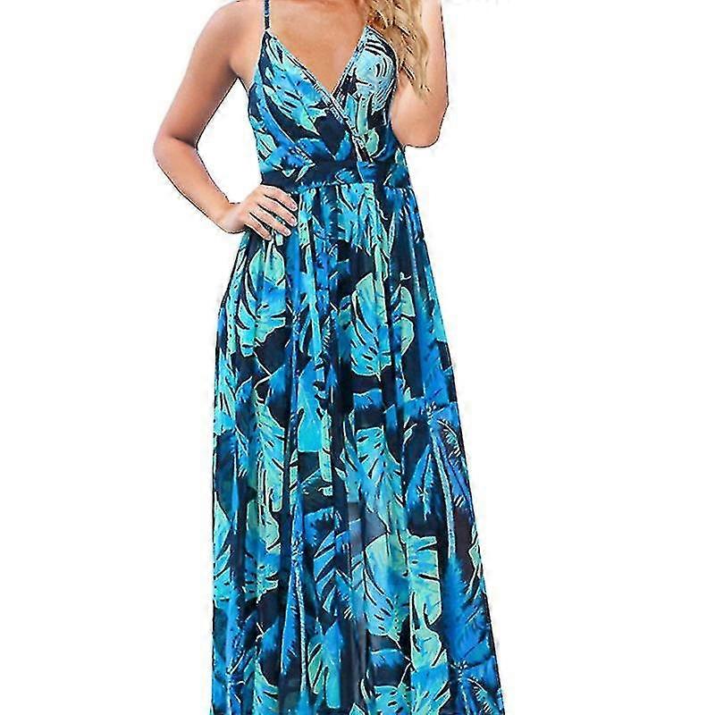 Womens Fl Printed Sling Maxi