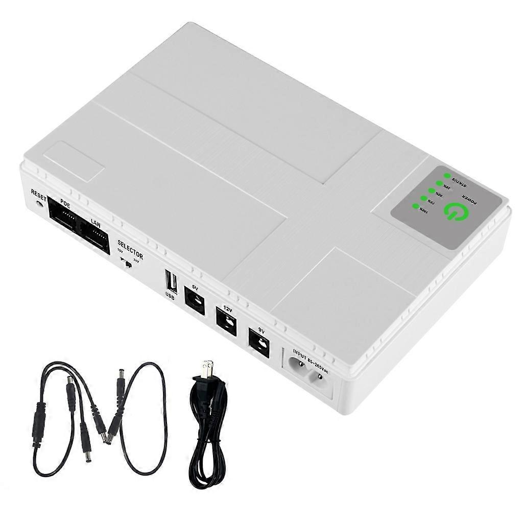 UPS 5V 9V 12V 2A Uninterruptible Power Supply Backup with Power Cable Cord