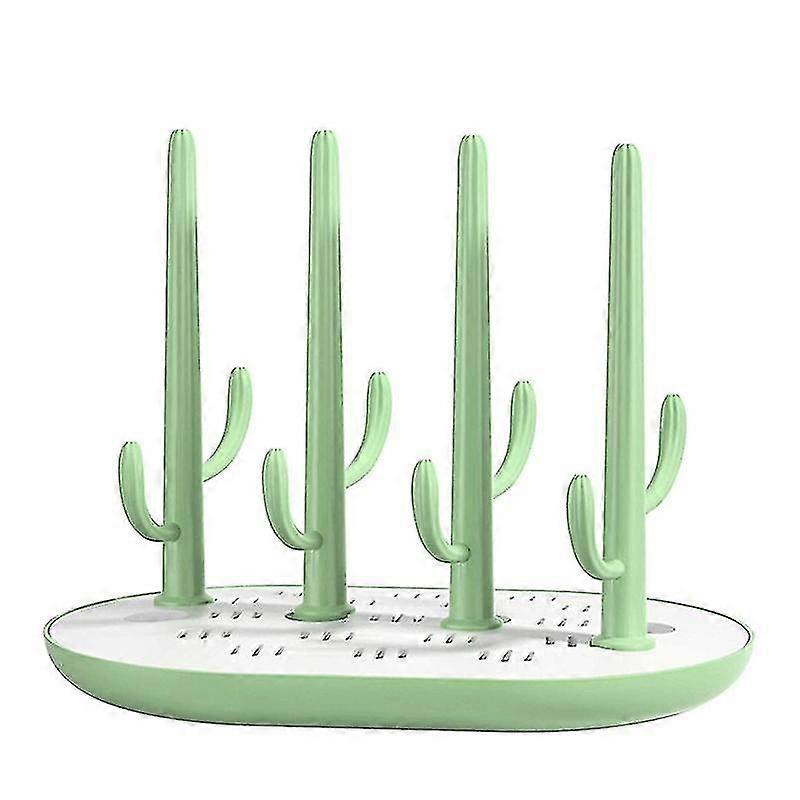 Rack Baby Bottle Drying Rack Drain Rack Detachable Bottle Rack, Green