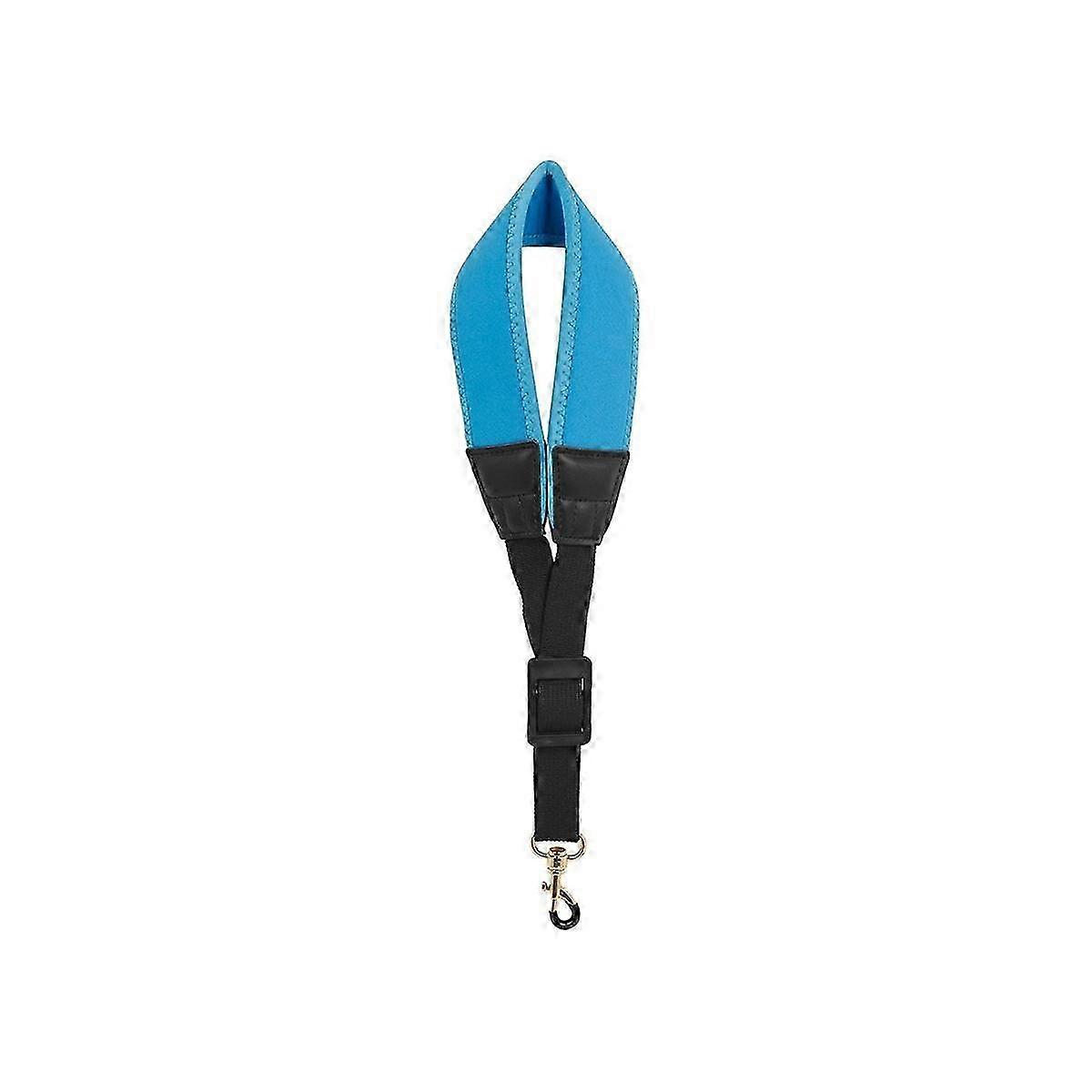 Upgraded Length Colour Saxophone Neck Strap Soft Sax Nylon Padded for Tenor Soprano,Blue