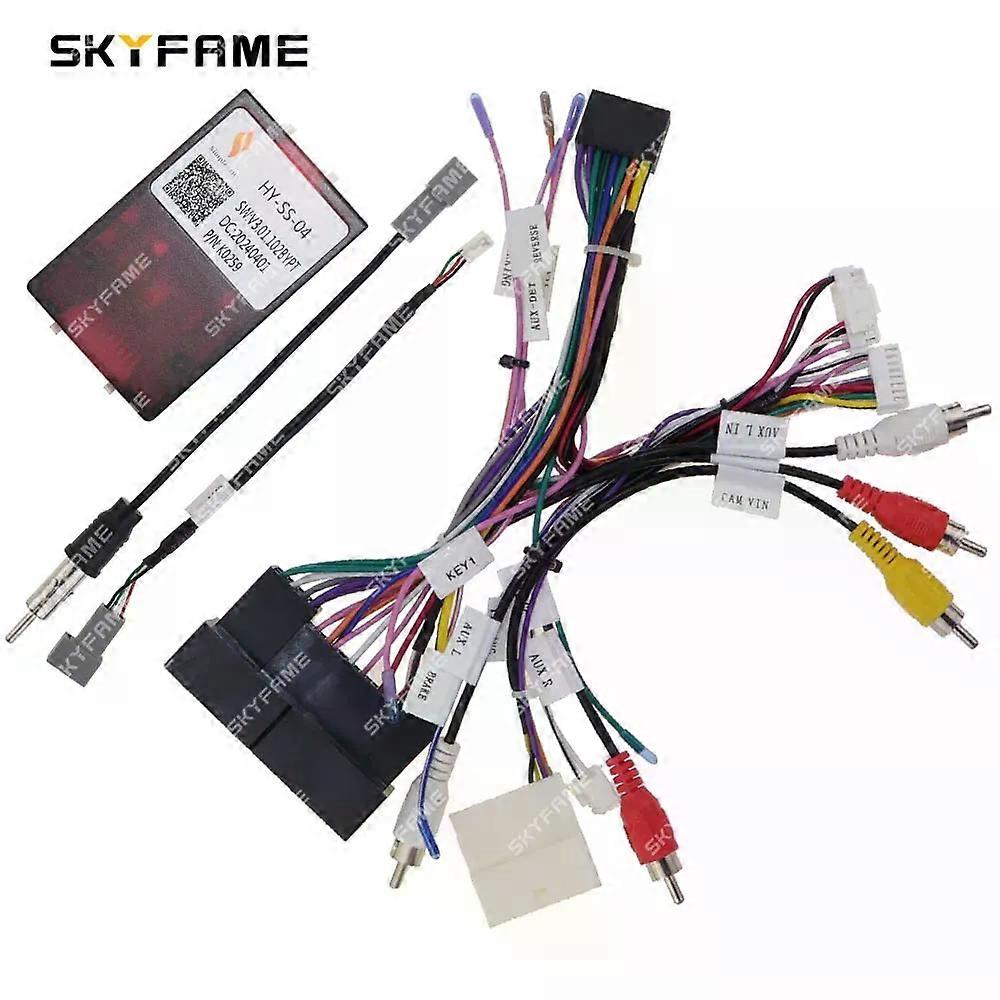 simplesoft bil android 16pin ledningsnett kabel adapter canbus boks dekoder for kia sedona karneval optima hy-ss-04 / rp1-hy-002