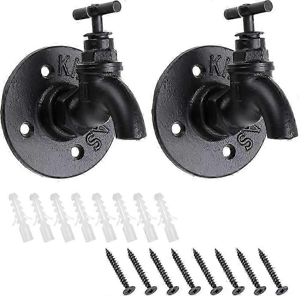 Vintage Industrial Style zapfhahnförmige Wandhaken, 2er Set