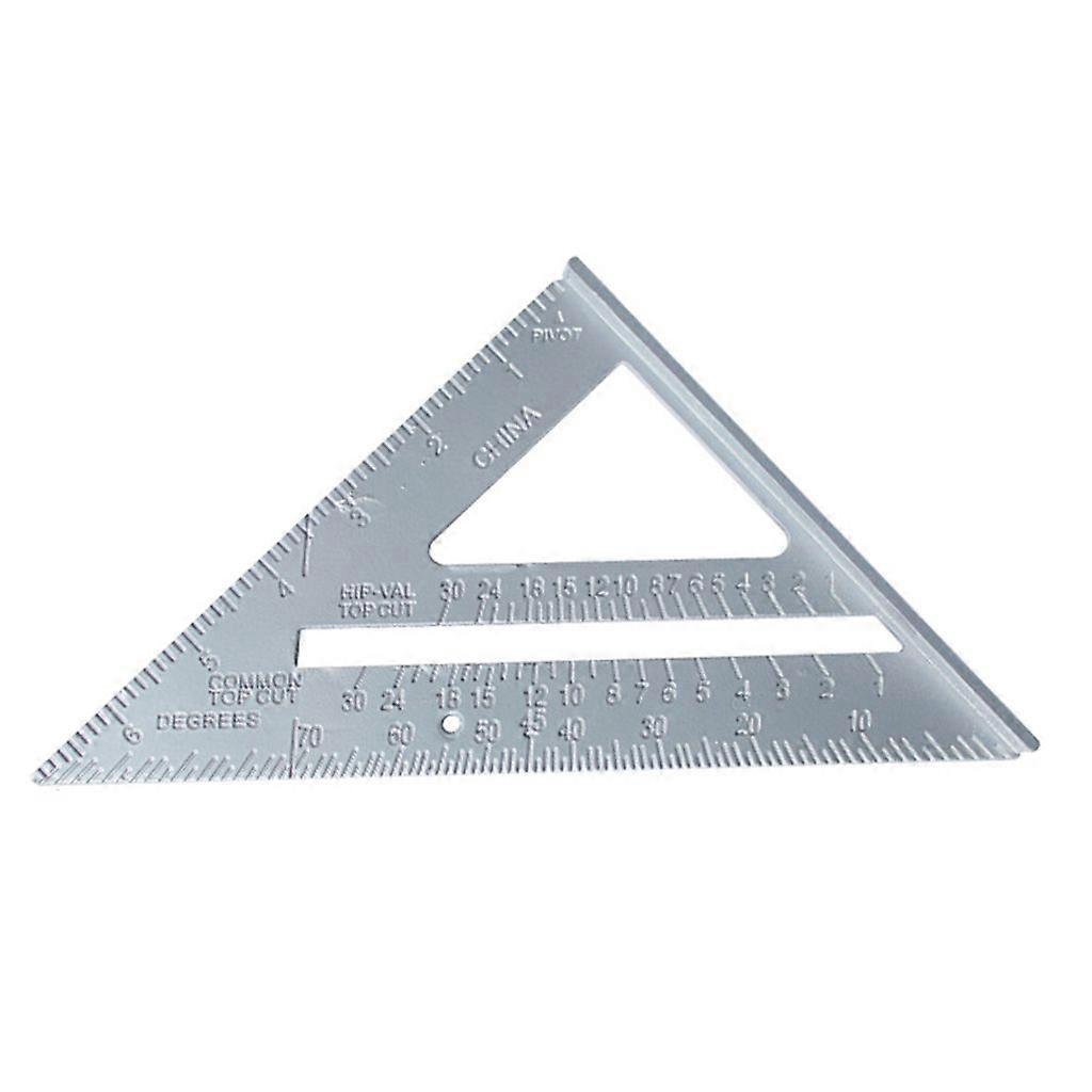 Triangle Ruler 7/12inch Measurement Tool Aluminium-Alloy Carpenter Tool Square