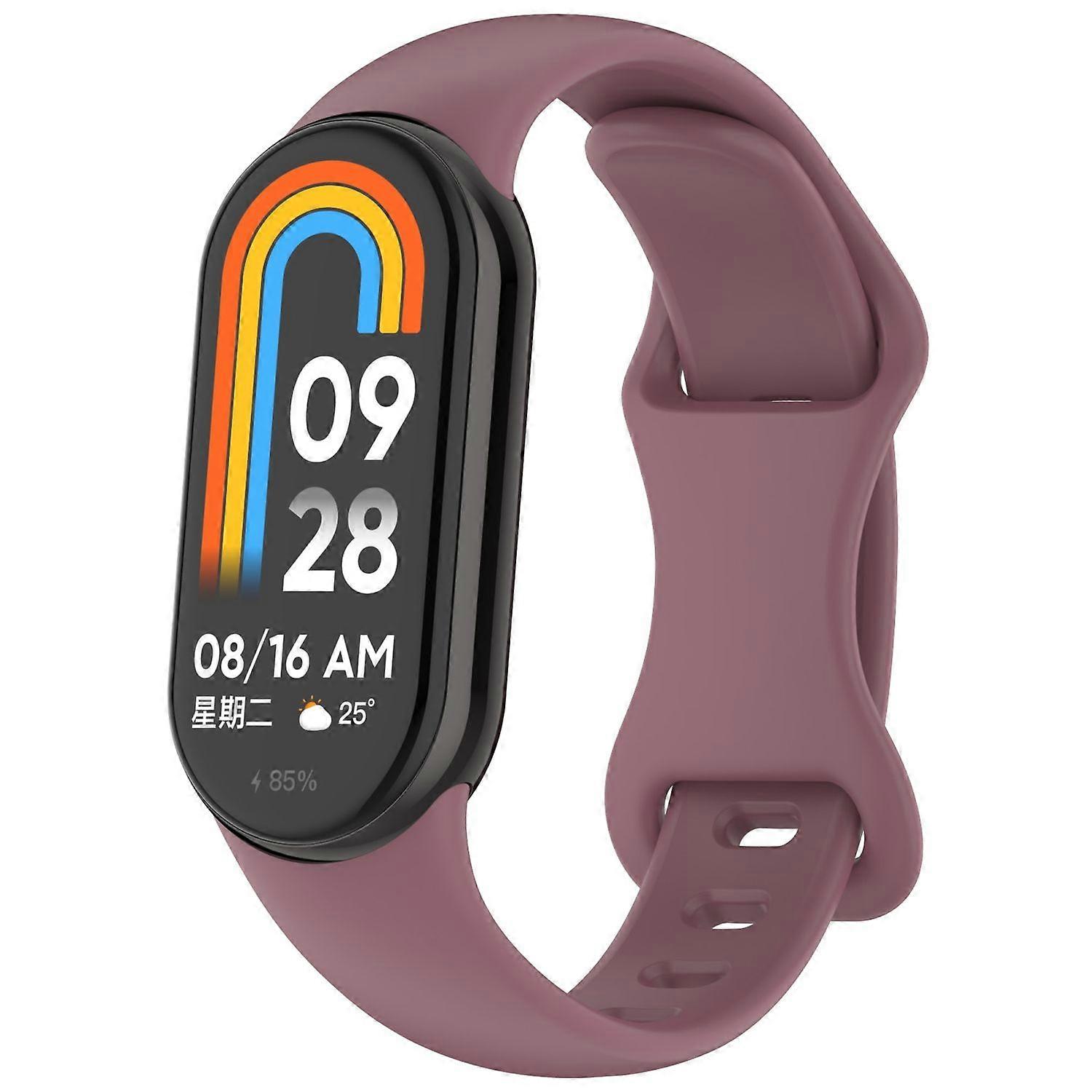 For Xiaomi Smart Band 10/9/9 NFC Silicone Replacement Arm Band Butterfly Purple