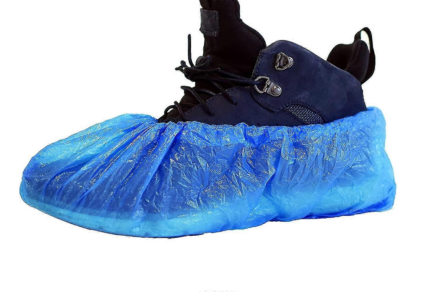 כיסויי נעליים Cpe 3g כיסוי נעליים חד פעמי הגנה - Pa Of 100 - עמיד למים - כחול, 5761