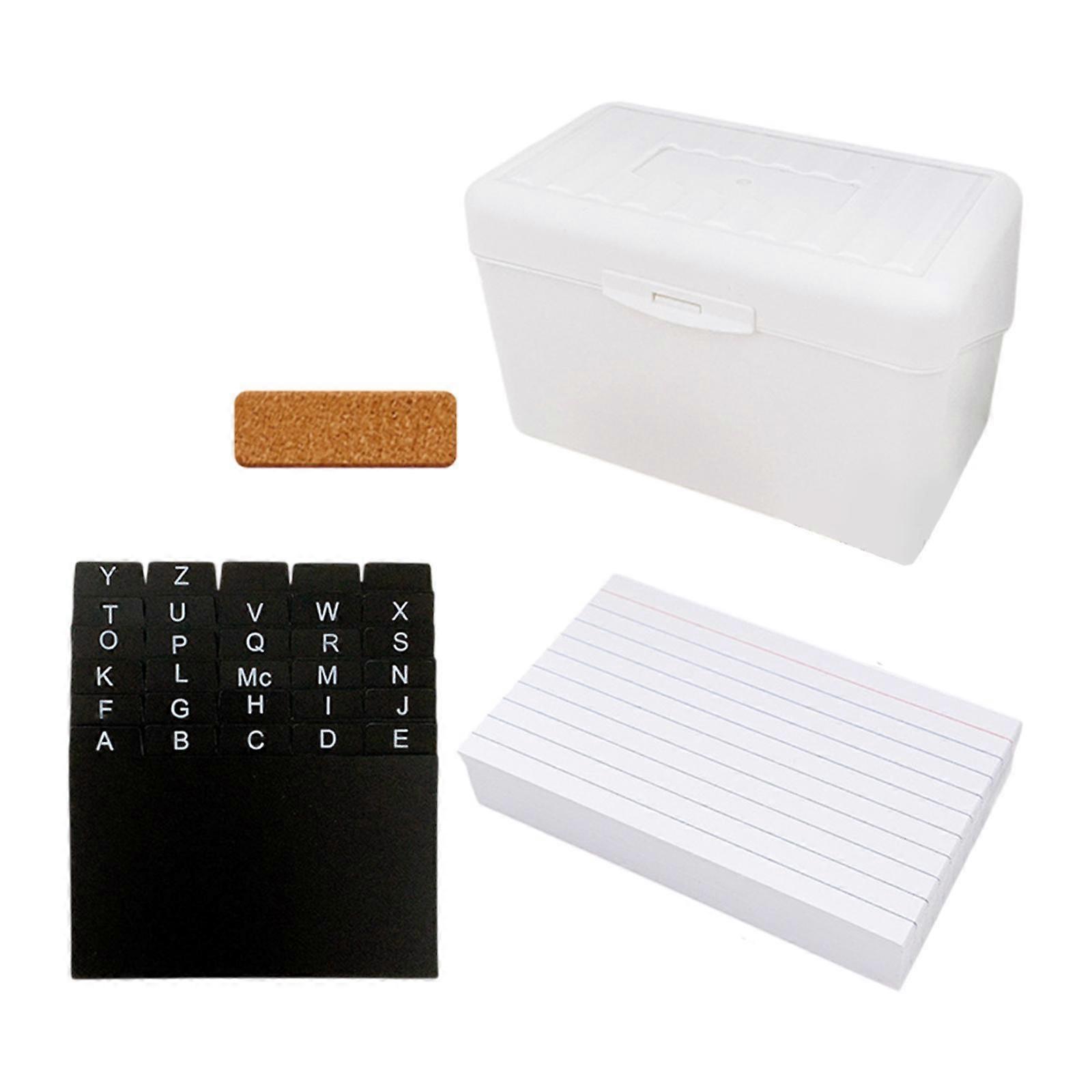 Index Card Organizer Box Ruled Notecards Flash Card Organizer Multipurpose