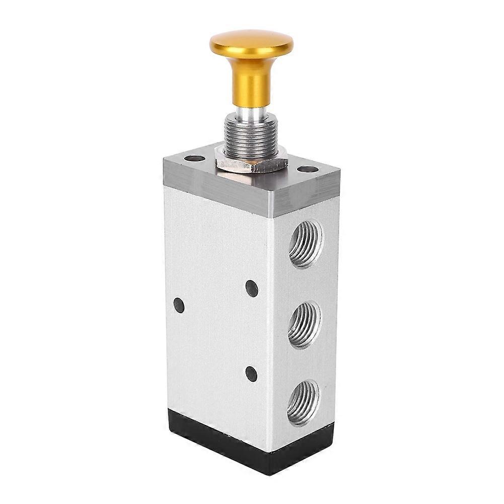 Hand Valve Two Position Five Way Button Valve Aluminum Alloy G1/4 Inch G3/8 Inch(4R310-08 )