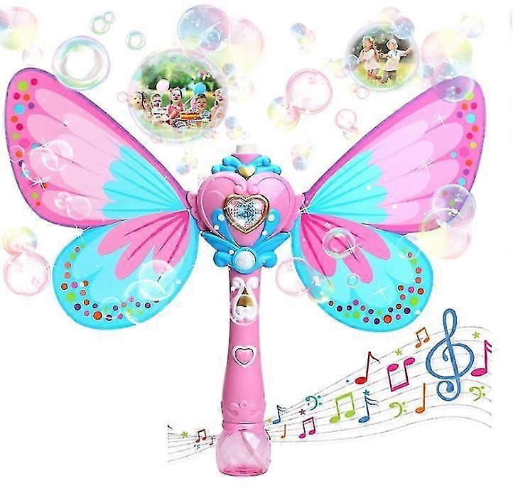 Bubble Machine, Butterfly Bubbles Wand Blower for Toddlers