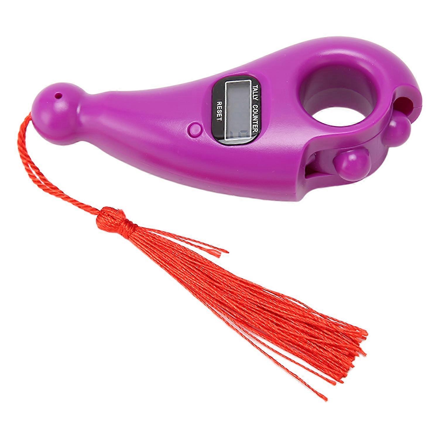 Digital Beads Counter LCD Low Noise Auto Shutdown Digital Buddha Beads Counter with Tassel for Medit