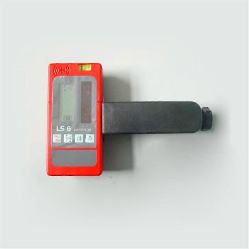 LS-6 Laser Level Receiver with Bracket - Red Beam Detector for Construction Alignment