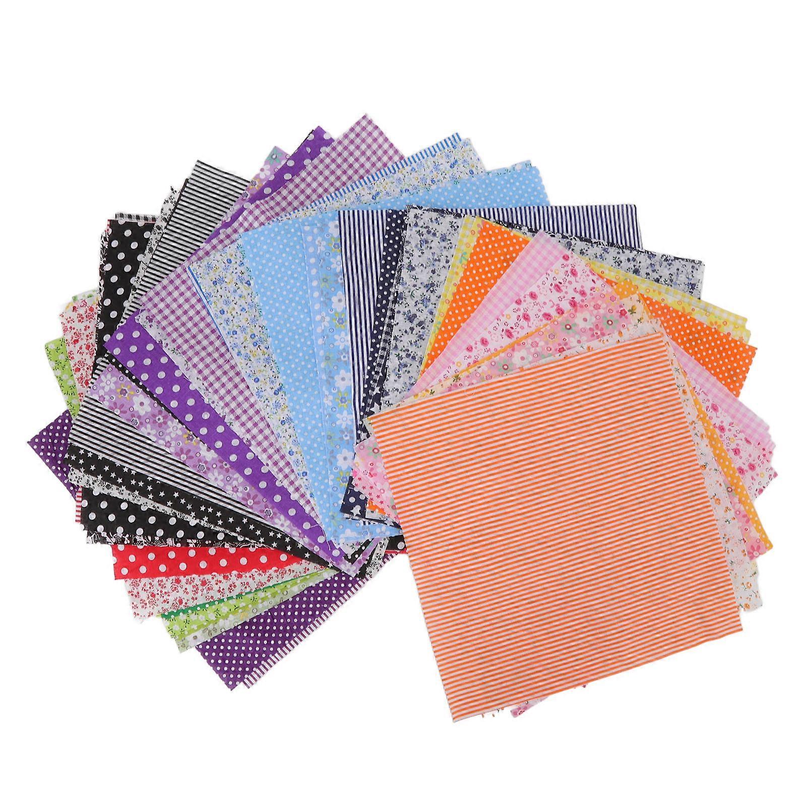Cotton Quilting Fabric Assorted Colors Easy Ironing Multi Purpose Floral Patchwork Fabric for Craft DIY 56 Colors