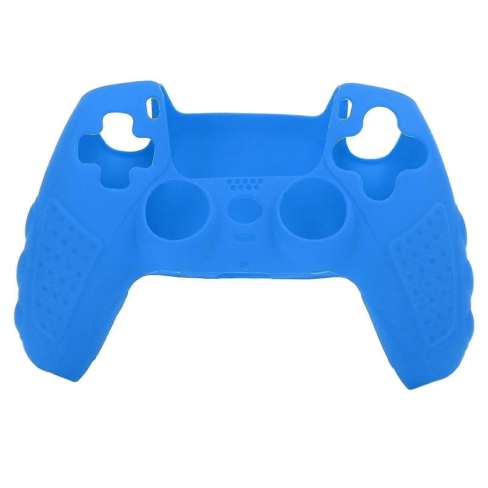 PS5 Joystick Gamepad Handle Grip - Food Grade Non-Slip Silicone Protection (Blue)