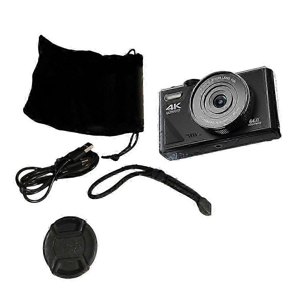 64mp Digital Camera For Photography 4k Video Vlog Camcorder 18x Digital Zoom Camera 180 Flip Scree