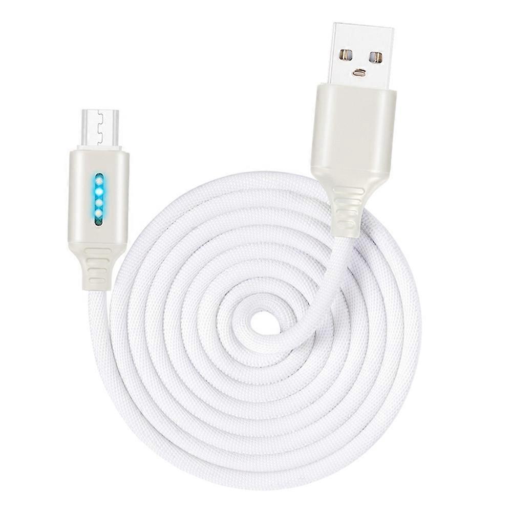 Micro USB Interface Zinc Alloy Marquee Luminous Intelligent Automatic Power off Charging Data Cable