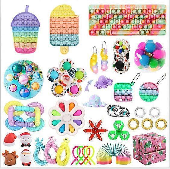 TG18655F1 # Christmas venting and stress relief toy set fidget cube knitting net SQUISHY FOXMIND