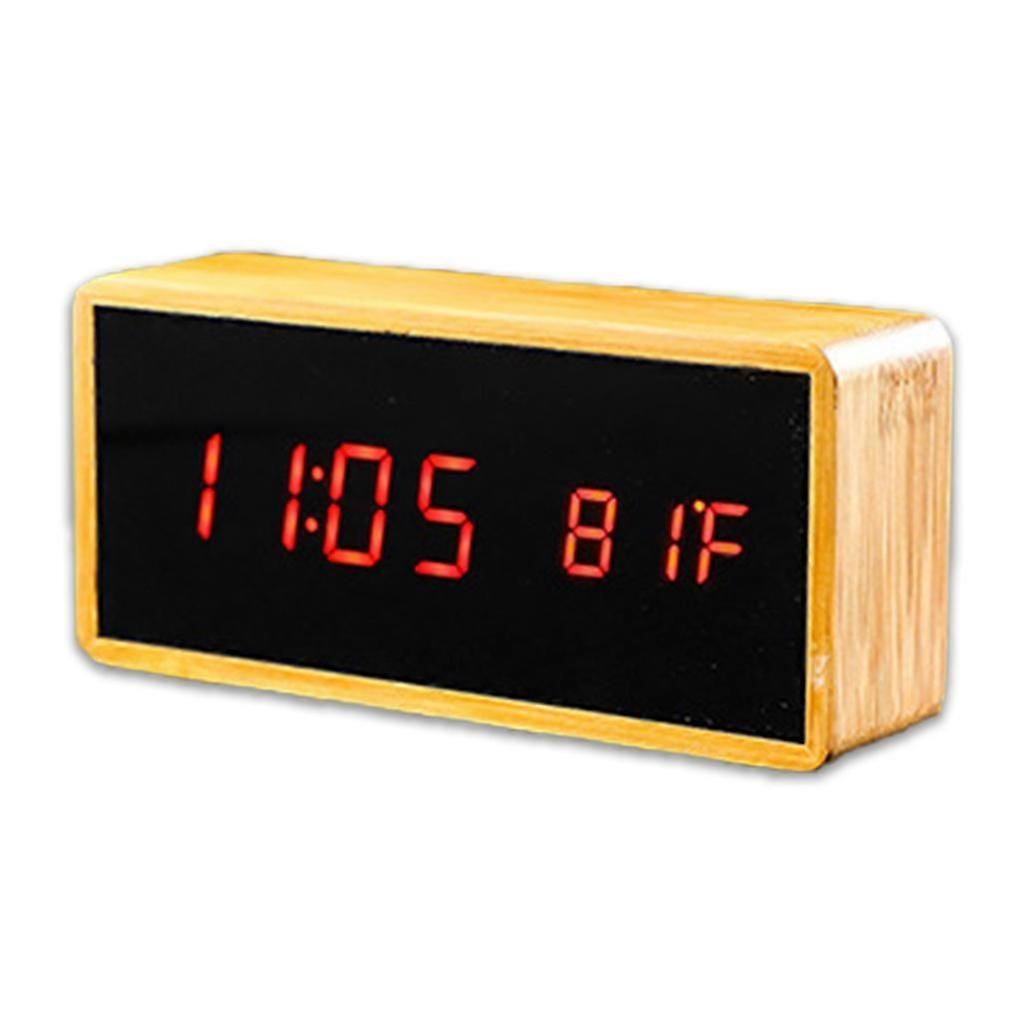 WXHTable Clock Digital Usb Alarm Display Time Night Led Light Desktop Home Decor