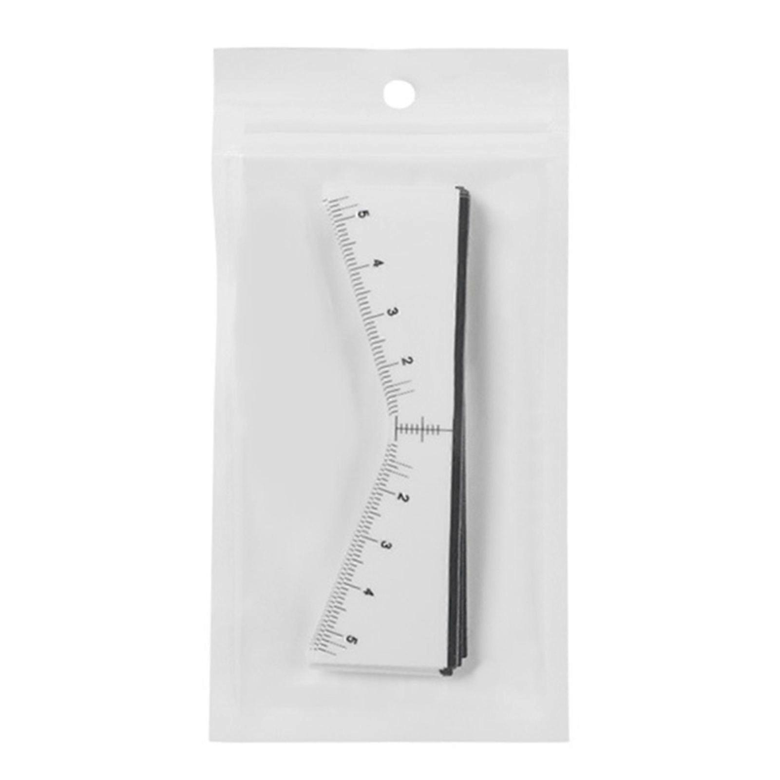 Eyebrow Ruler Adhesive Stickers Precise Brow Mapping Ruler Stencil Clear Brow Measurement Tool for Women