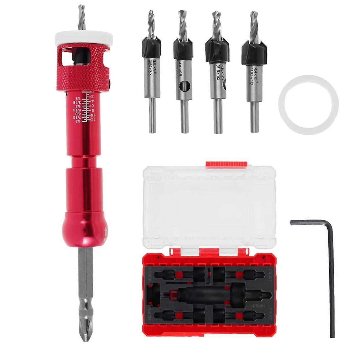 Woodworking Counterbore Drill Step Drill Wood Self-Tapping Screw Punch Holes Drill Bit Installation