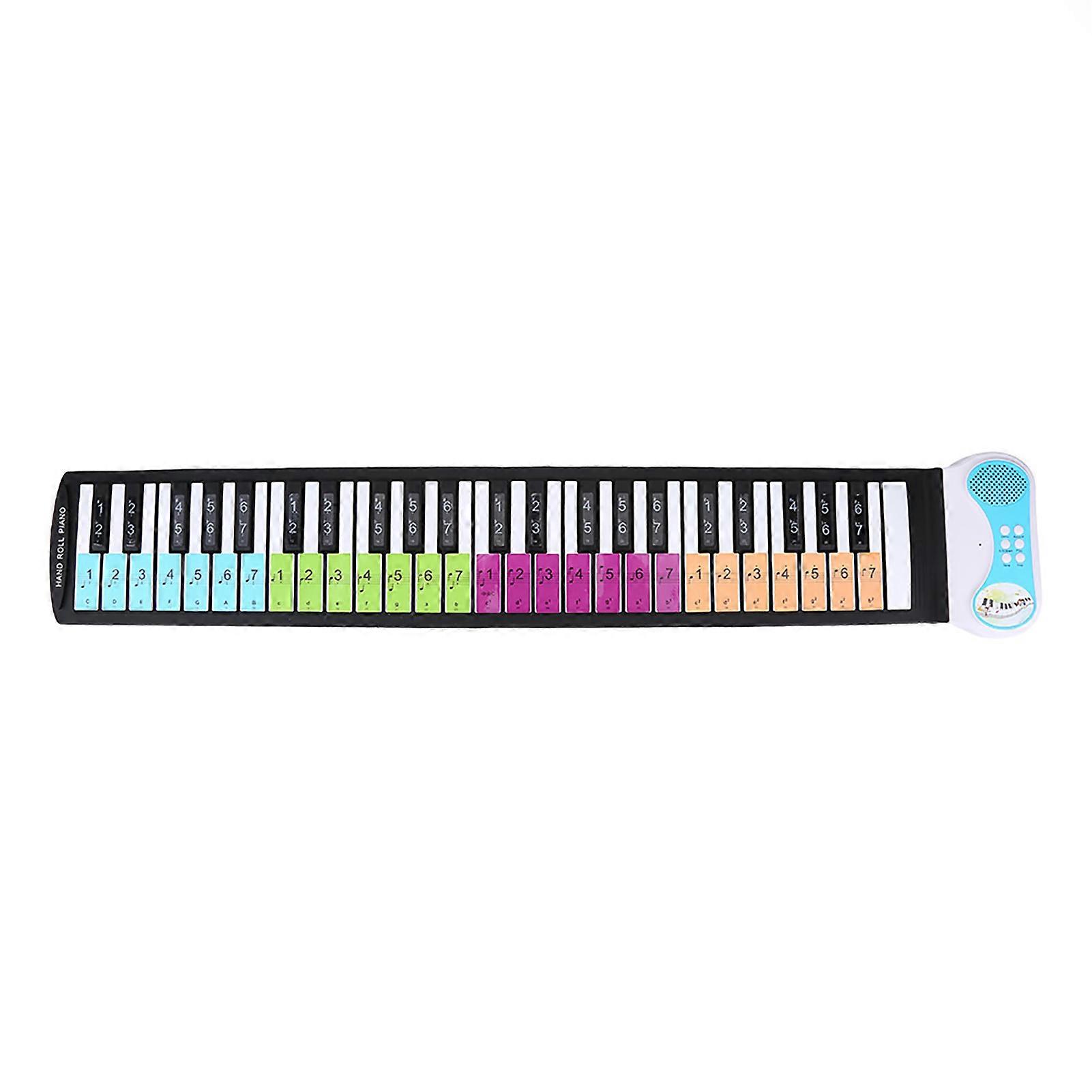 Removable 88 Key Piano Keyboard Stickers Labels Multicolor Set