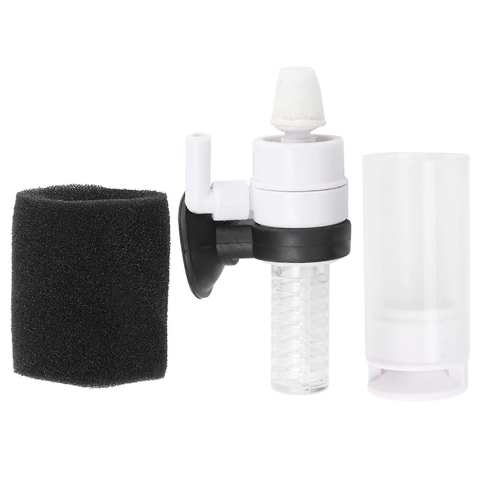 3-in-1 Mini Aquarium Sponge Filter, Adjustable Air Pump, Quiet Operation, Ideal for Betta Fish Tanks and Shrimp Tanks