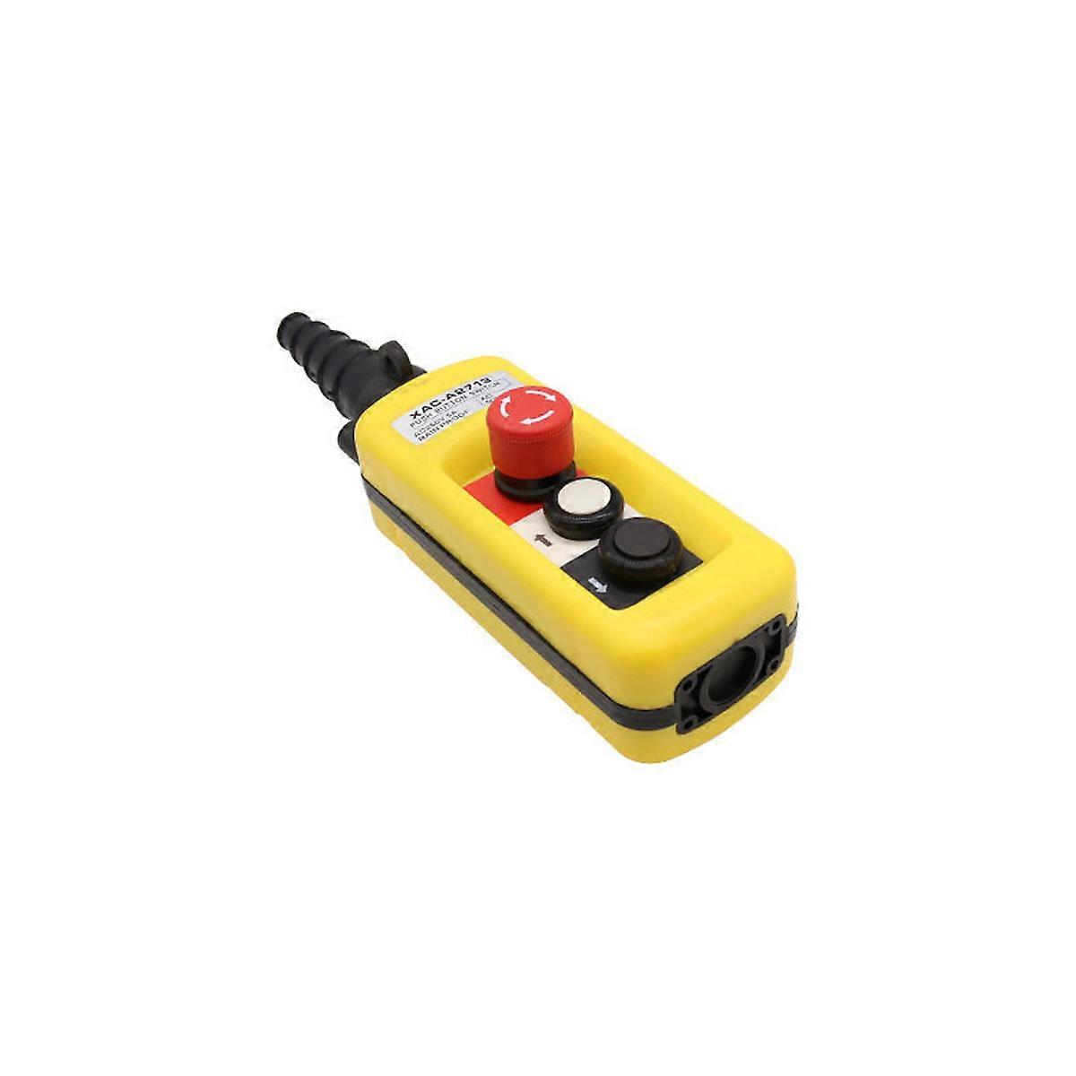 Bouton d'arrêt d'urgence, deux boutons poussoirs + bouton d'arrêt d'urgence-XAC-A2713