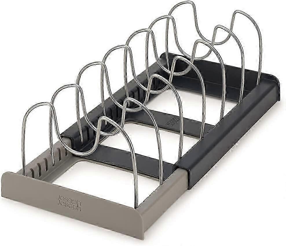 Expandable Organizer for Kitchen Equipment, Plastic, Gray