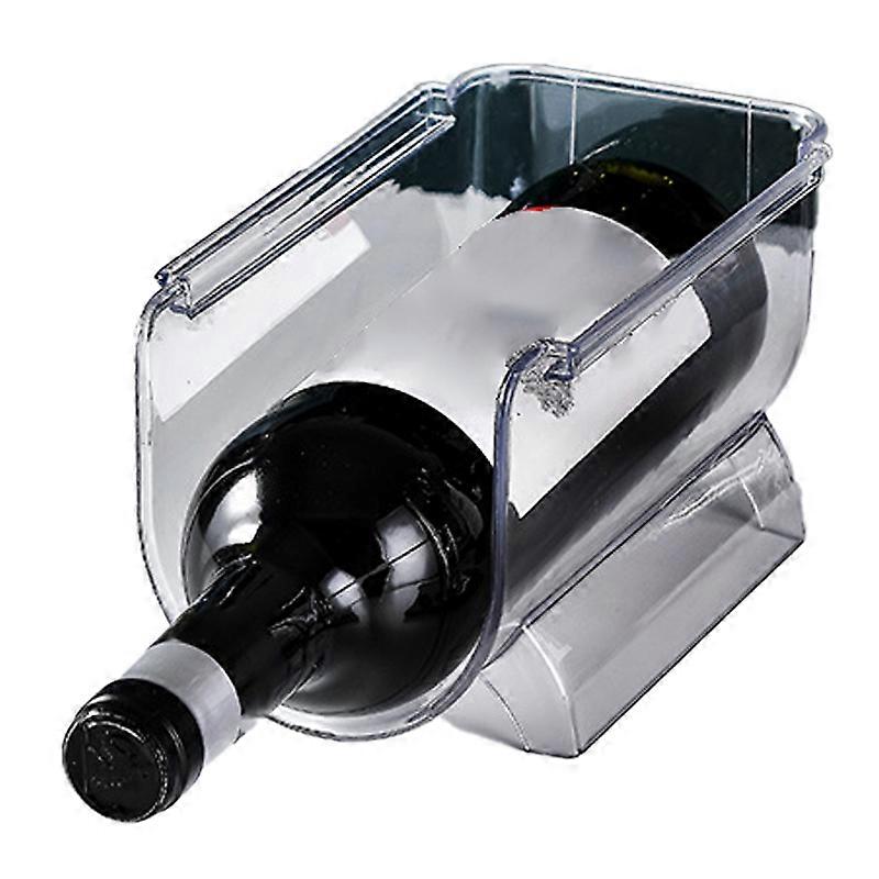 Wine Organizer Stackable Plastic Transparent Water Bear Bottle Holder Rack for Home Display