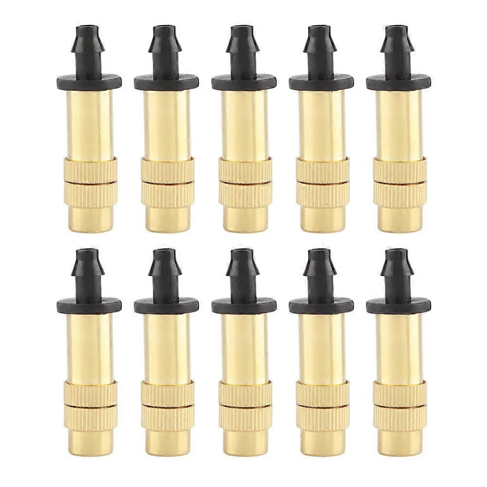 10Pcs Adjustable Copper Sprinkler Head Micro Misting Garden Watering Nozzle