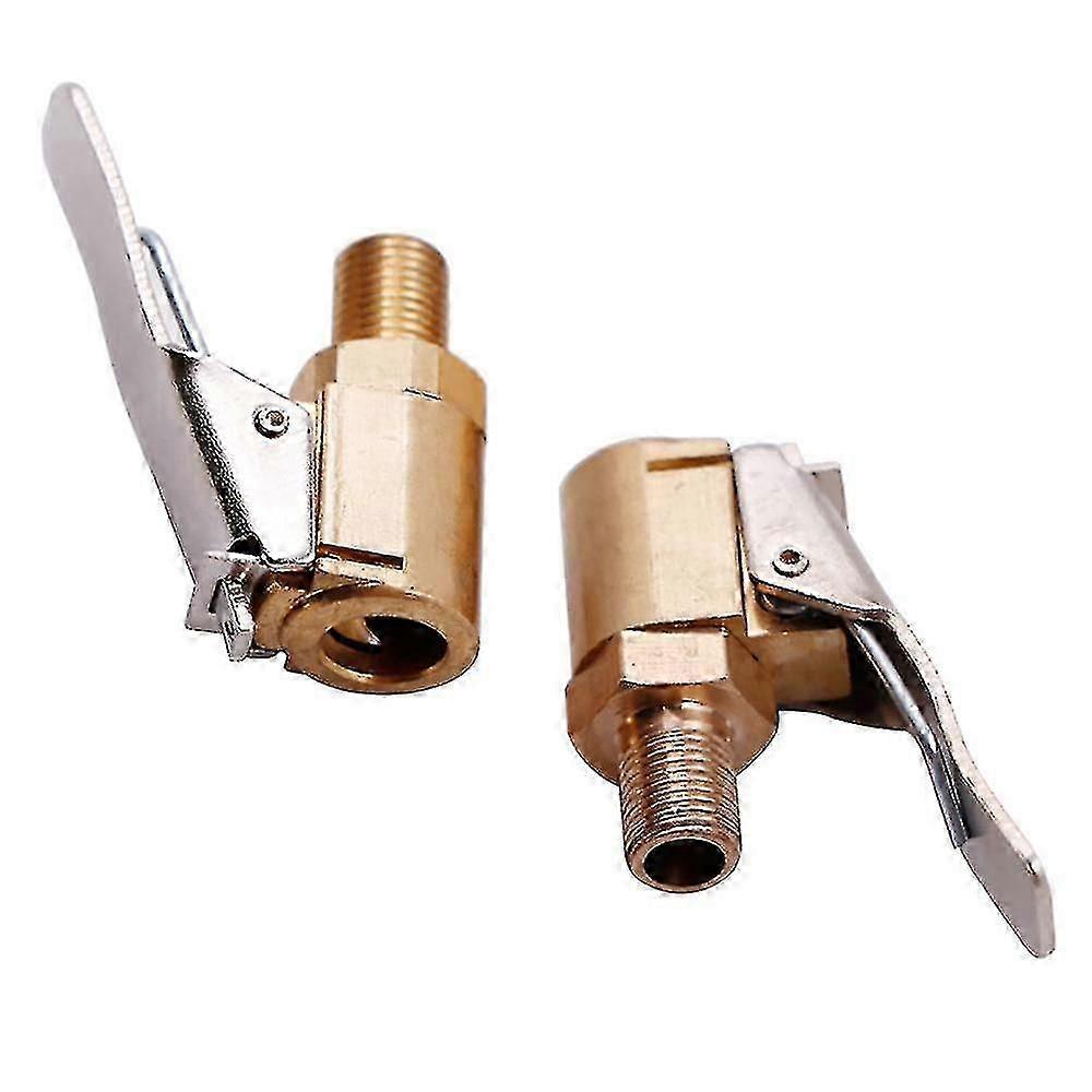 2 st. bildäckchuck för pumpventilkoppling klämmatyp adaptermunn