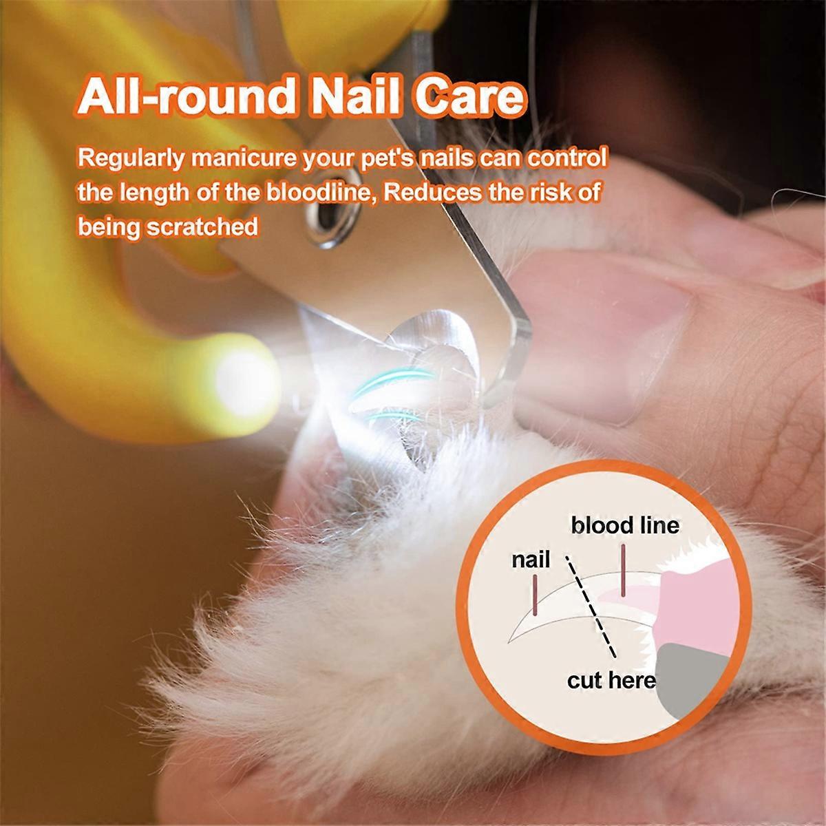Pet Nail Clipper with LED & -U-V Light, Kitten Nail Clipper, Green