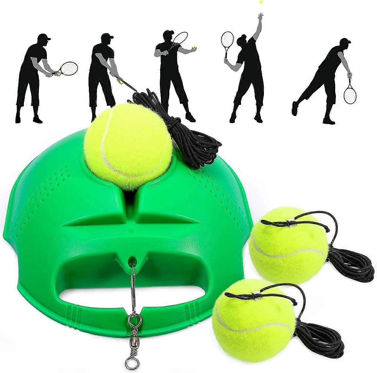 Tennis Trainer Set with Bounce Balls - Self-Study Tennis Training Tool