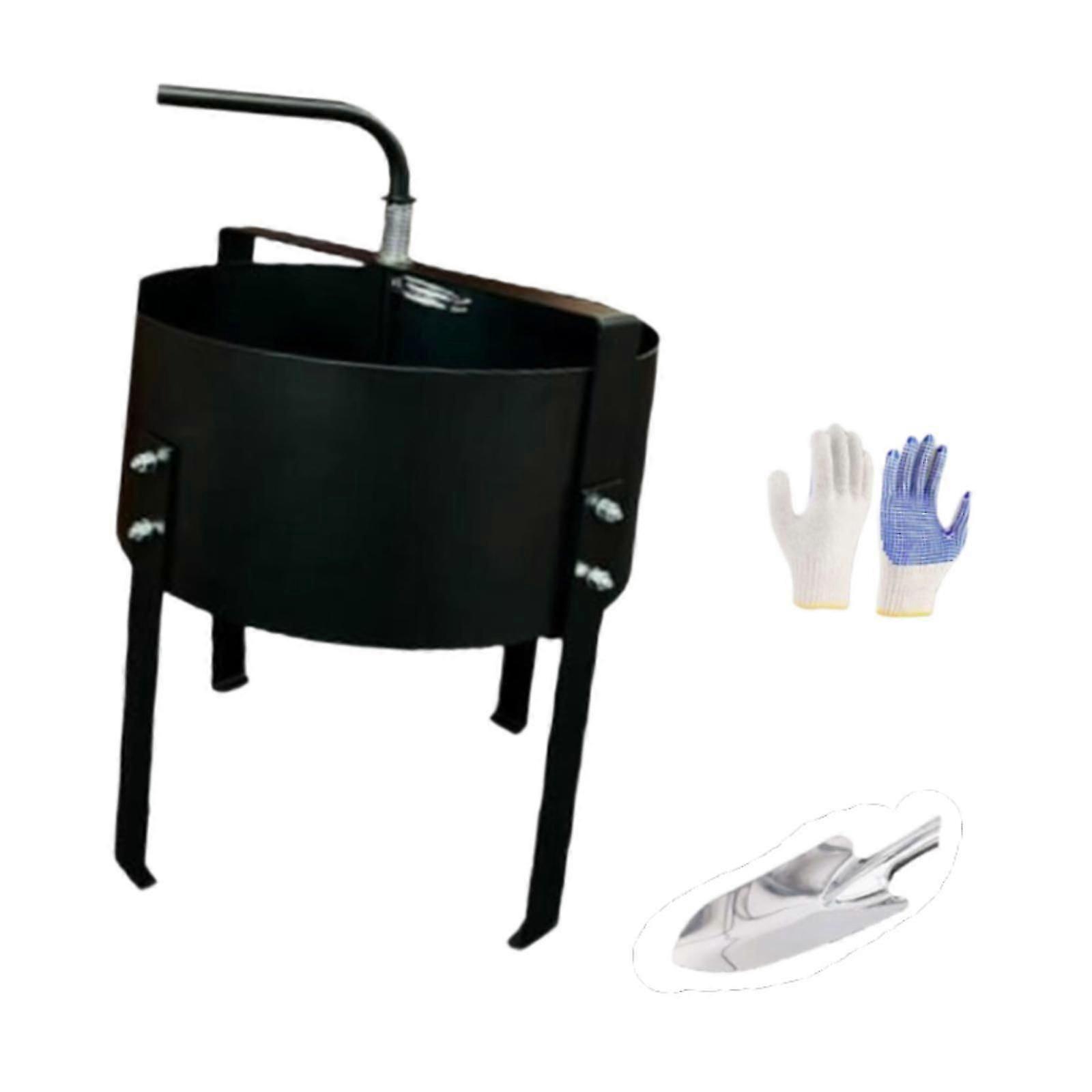 Rotary Soil Sifter Mesh Screen Metal Frame Compost Sieve Easily Install Iron