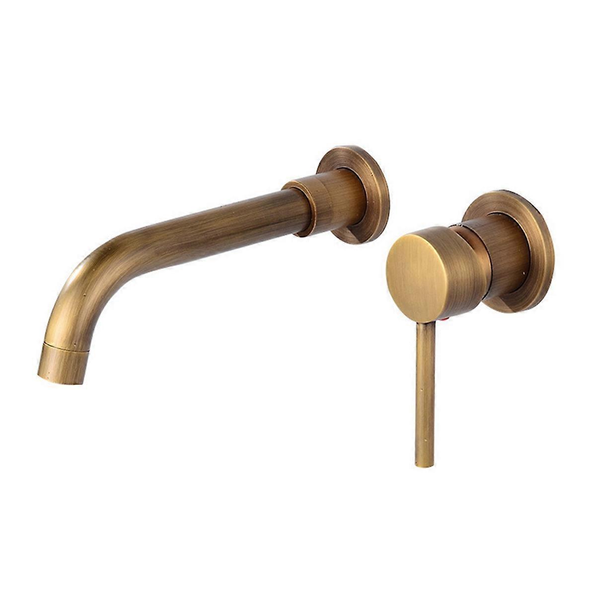 Wall-Mounted Washbasin Faucet, Concealed Bathroom Design, Hot and Cold Water Mixer, Suitable for Ba