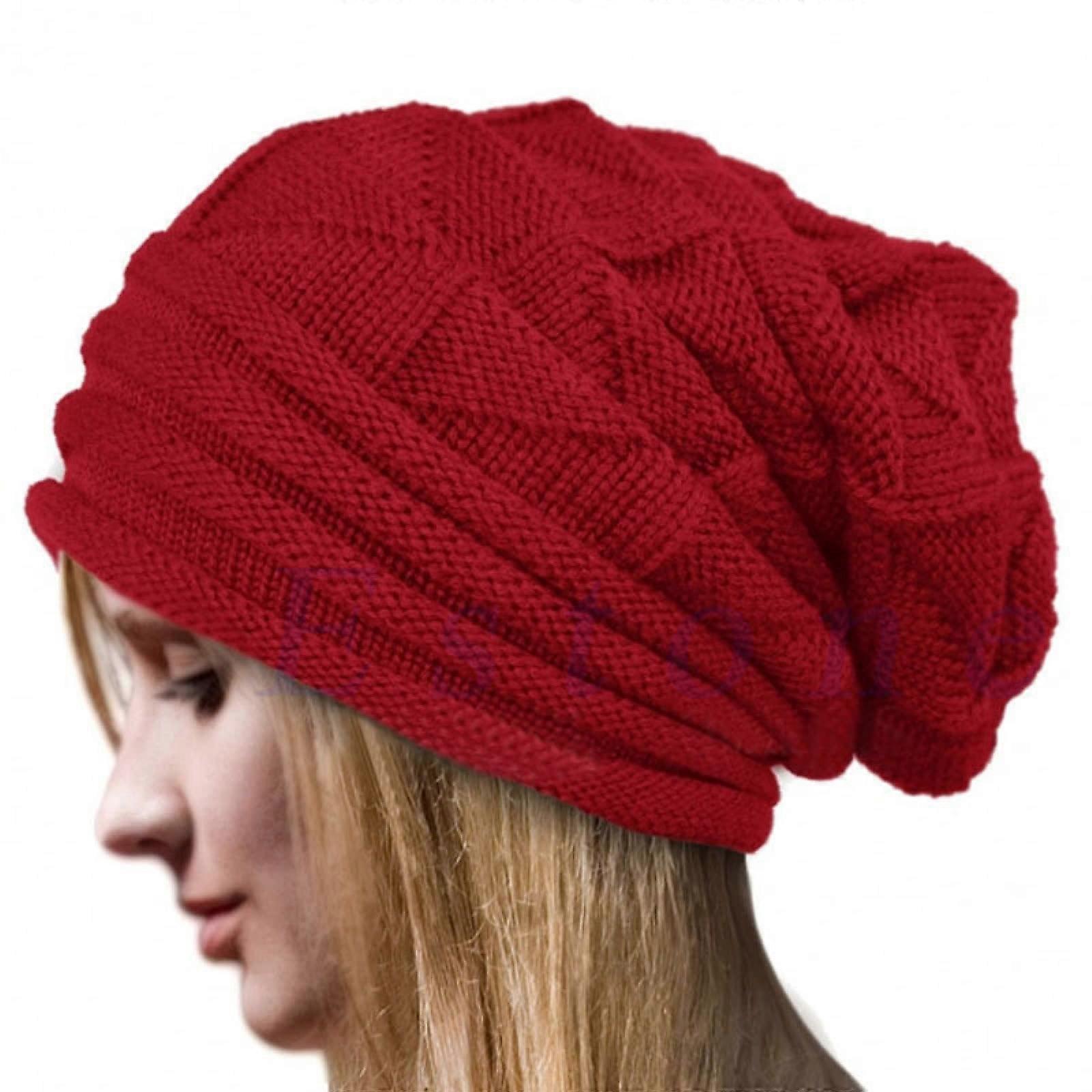 Unisex Knitted Beanie Hat for Winter - Warm Acrylic Knit Cap for Men and Women, One Size, Multiple Colors Available