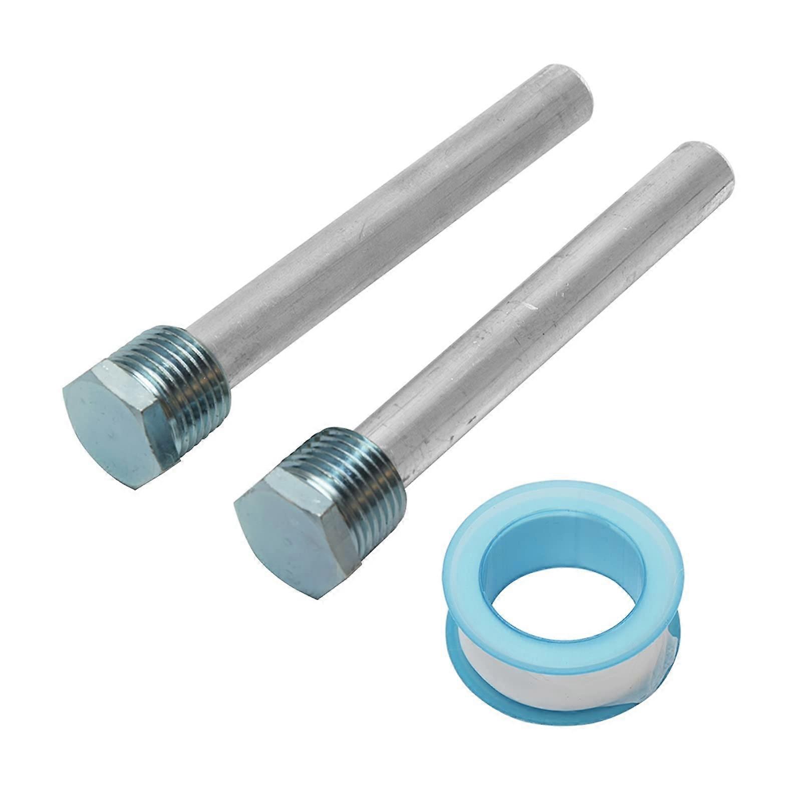 Universal Magnesium Anode Rods for RV Water Heater Tank - 2pcs NPT Thread Replacement Parts for Enhanced Durability