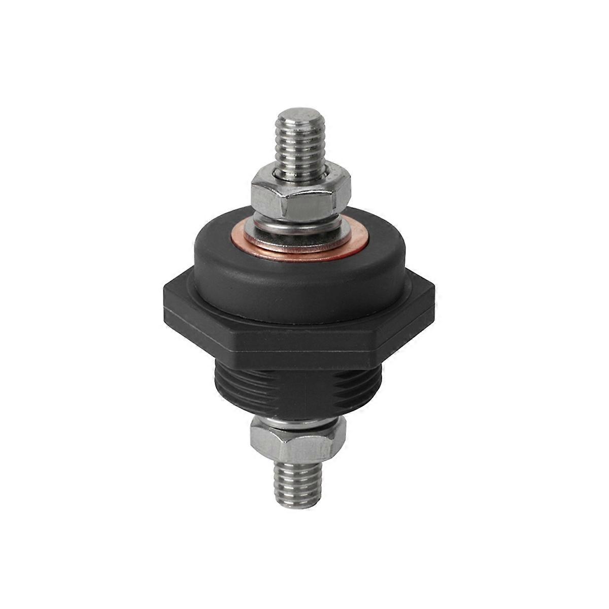 3/8in Stud Battery Power Junction 300A 48V DC Post Connectors Brass Replacement Terminal Kit for Ca
