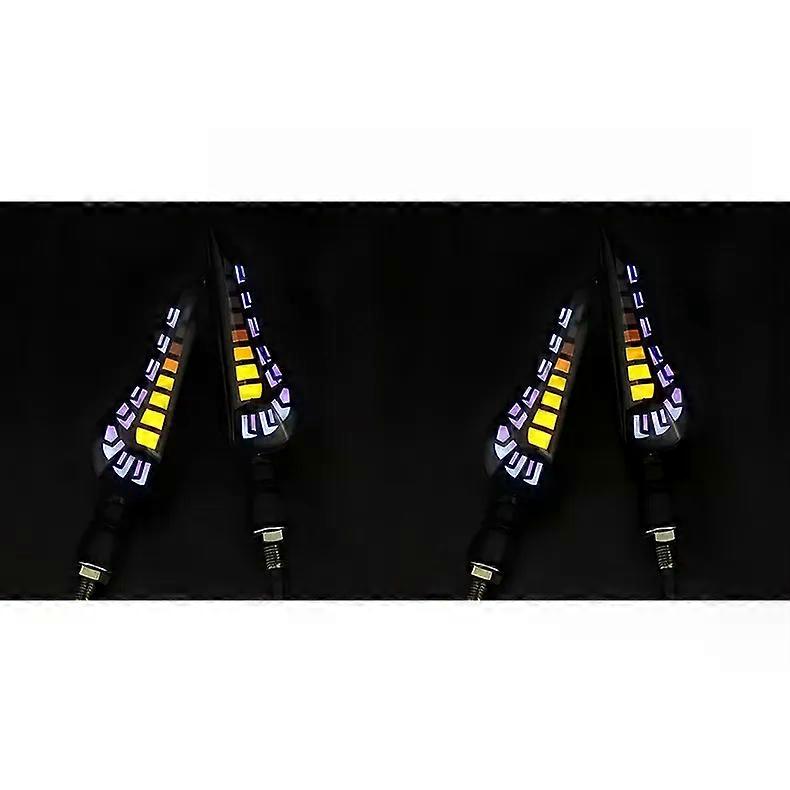 10MM Motorcycle Turn Signal Light ABS Acrylic Indicator LED Lamp Universal compatible for DU-CATI Monster 600 748 749 Scrambler Honda Hornet