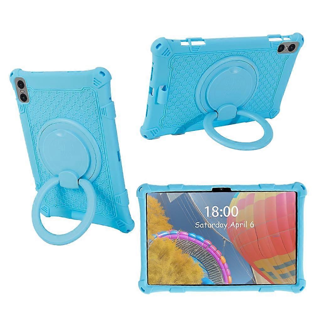 Case for TECLAST T50 Pro/HOTWAV Pad 11/YESTEL T15/SEBBE S23/UMIDIGI A15 Tab, 360° 180°Rotating, Light Blue