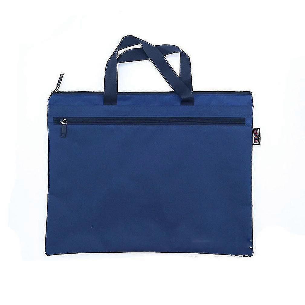 Document Bag A4 Zipper Bag Canvas Handbag Porte-documents homme Simple Notebook Bag Fold Gusset