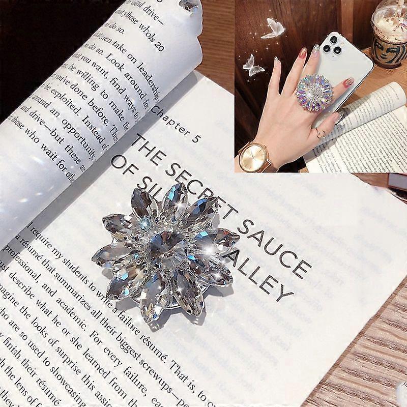 2 PCS Phone Ring Holder, Style:Sat Long Diamond