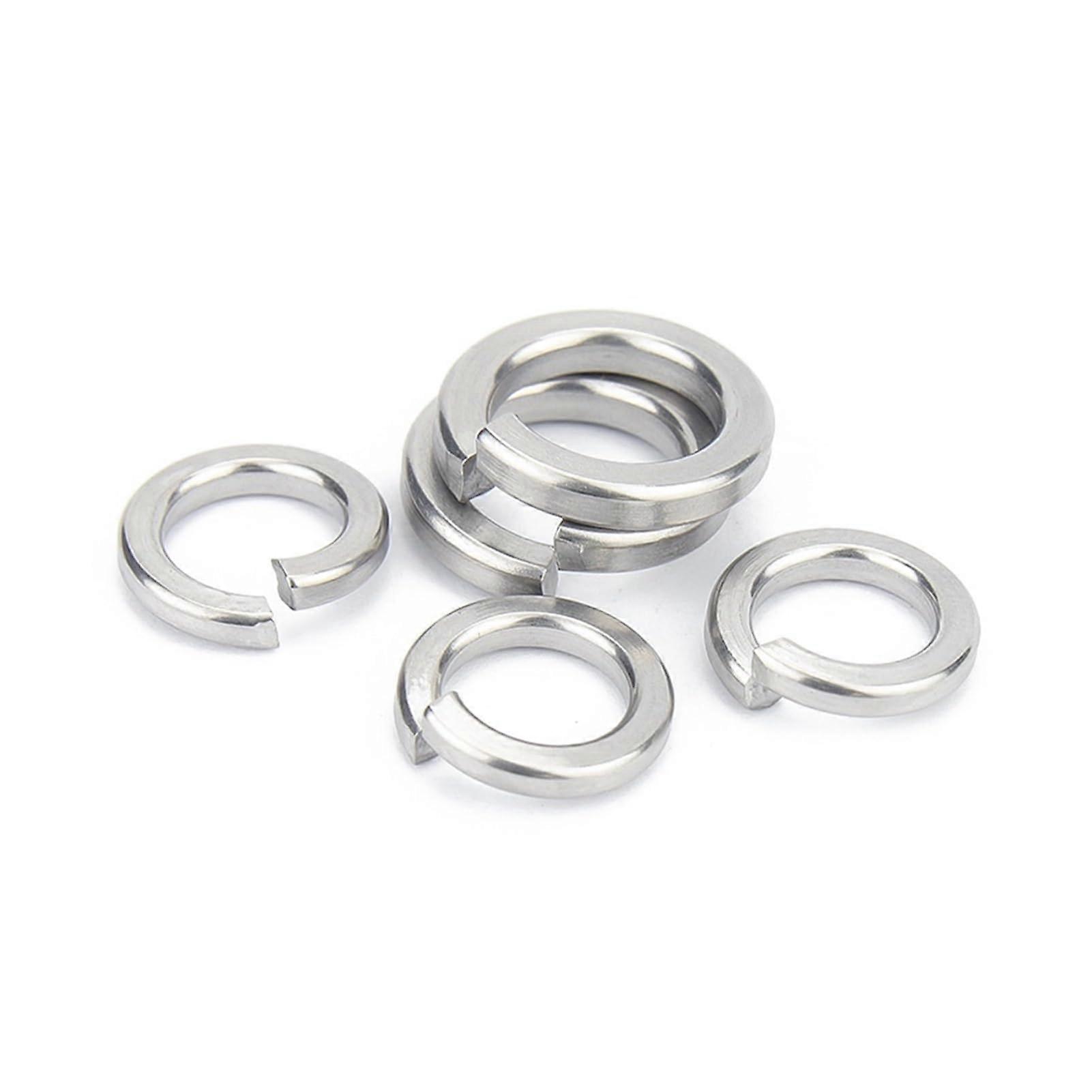 Spring Split Lock Washer 304 Stainless Steel Elastic Gasket, M1.6-M24, GB93 A2, 5-100 Pieces