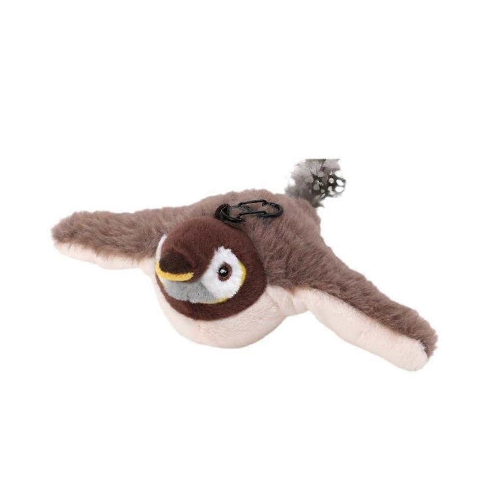 Pet Swinging Sparrow USB-Charging Simulated Animal Call Bird-Call Simulation Interactive Cat Toy