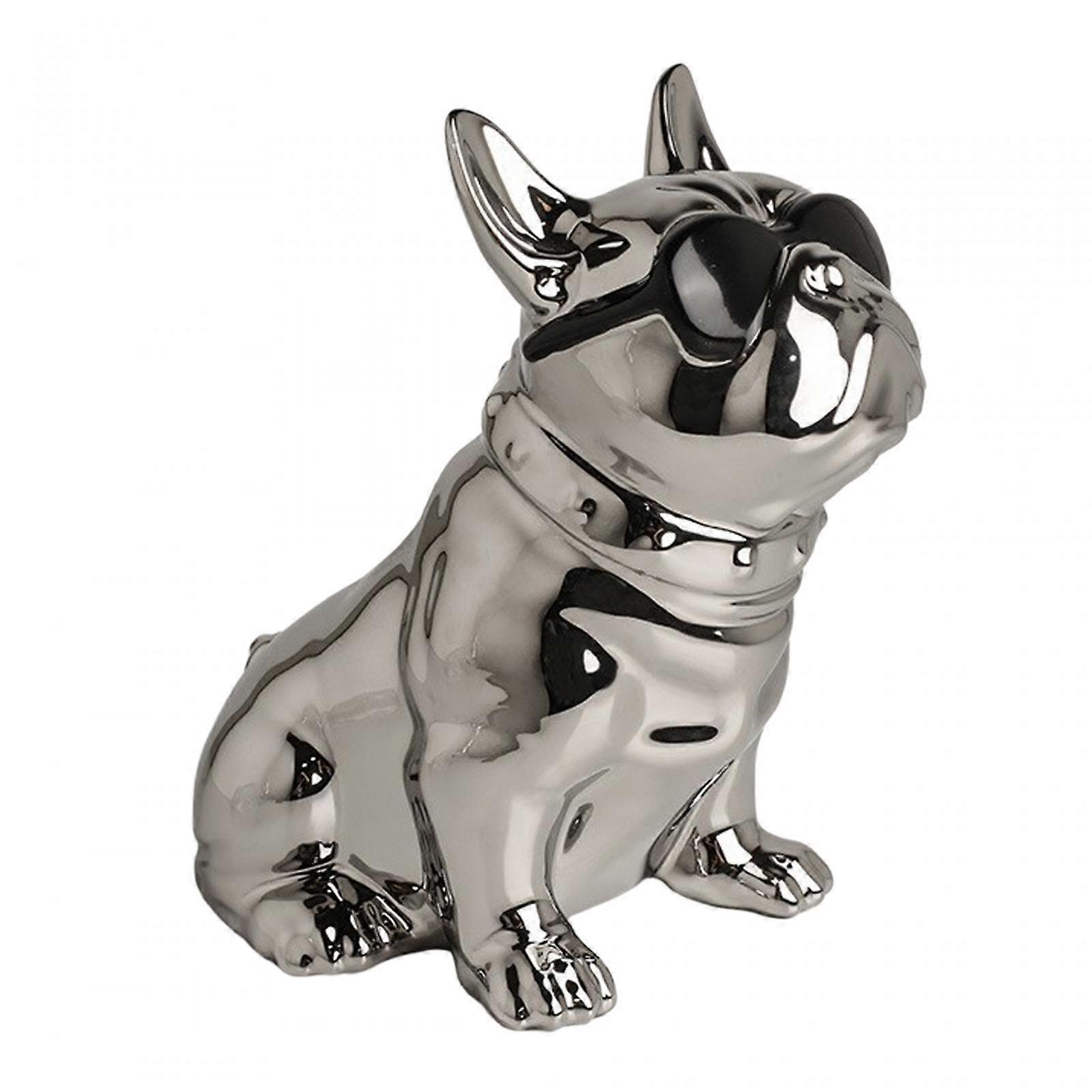 Dog Statue Tissue Box Animal Sculpture Modern Animals Ornament Figurine Table