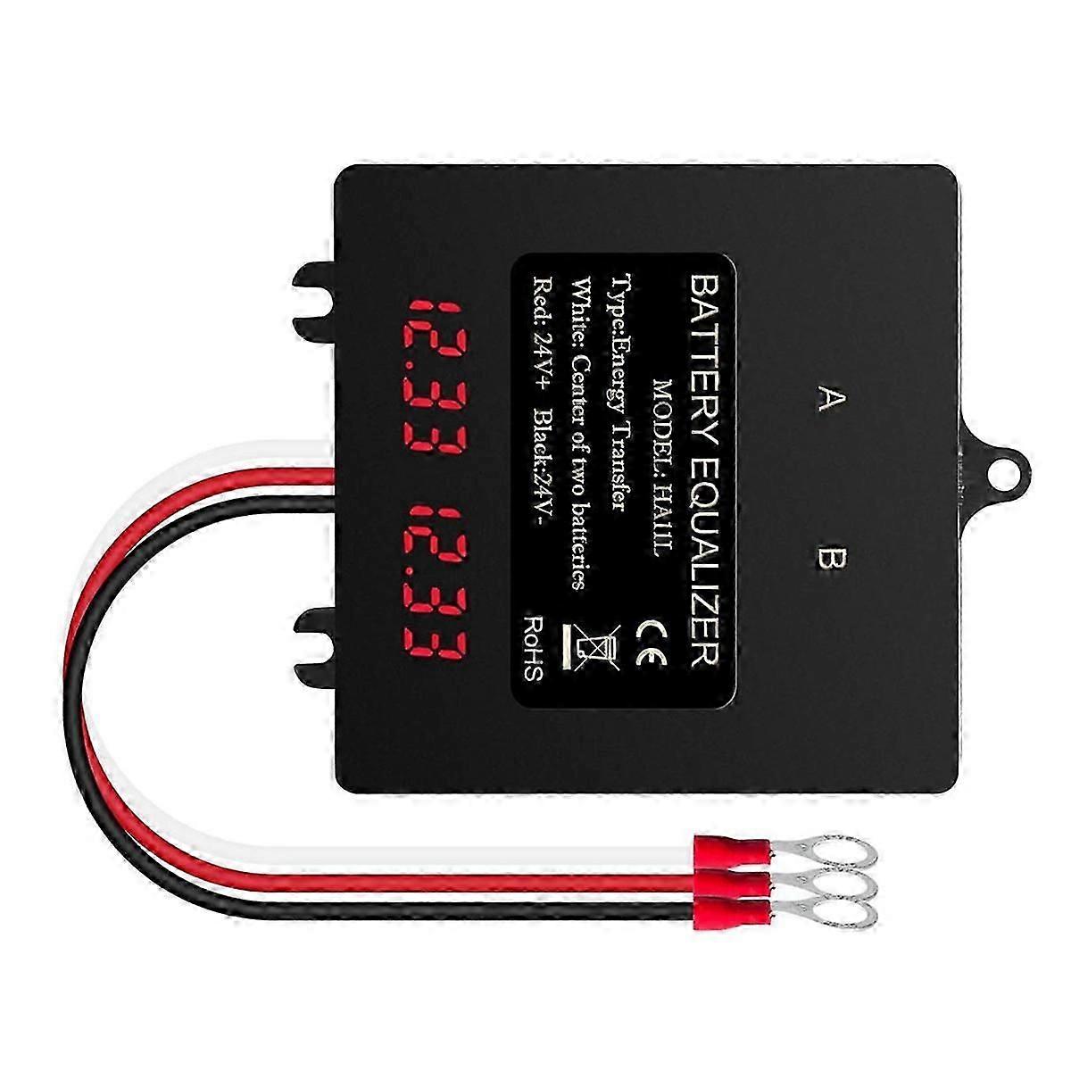 Batterie-Equalizer Intelligenter Batterie-Balancer für Blei-Säure-Lithium-Batterien 24V Digital 2X12V Elektrowerkzeug