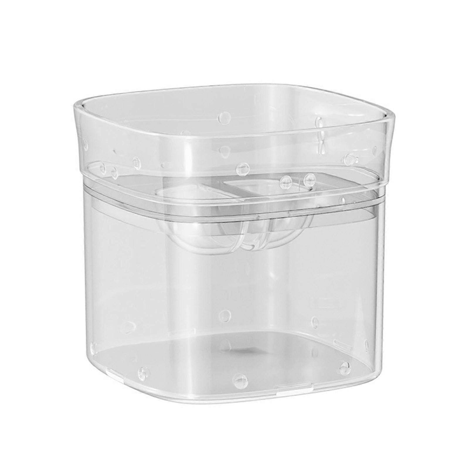 Alimentation de bébé Produit essentiel Distributeur de lait en poudre Conception empilable Boîte de rangement pratique à commande unique transparente