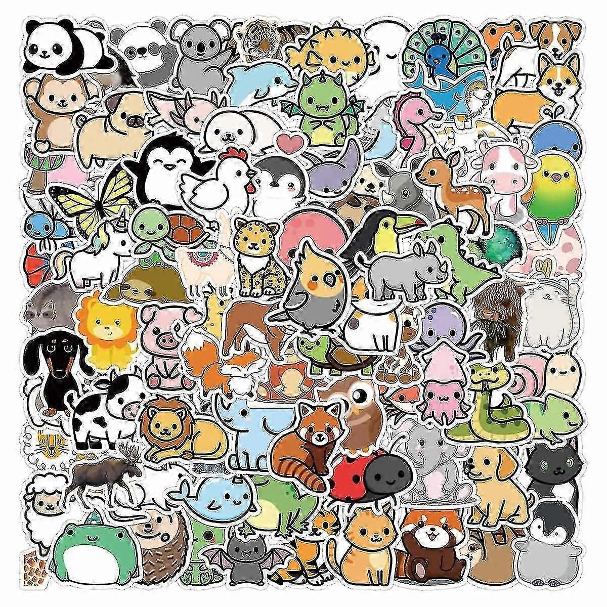 300 Small Stickers With Animals Decorations
