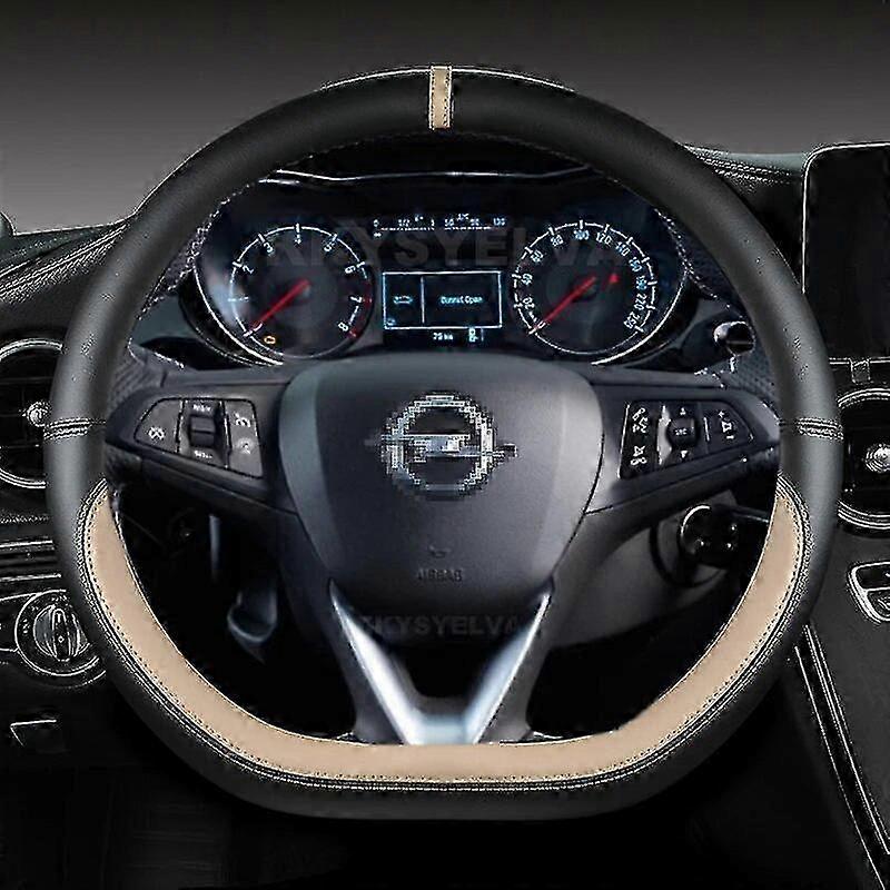 2015-2021 Opel Astra Corsa Combo Mokka Grandland X and Insignia CT D-Shaped Leather Steering Wheel Covers