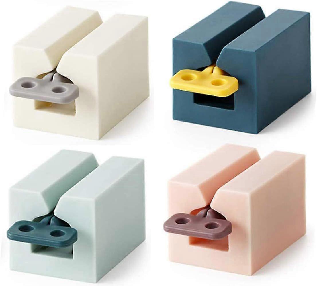 4pcs Toothpaste Squeezer Dispenser, Toothpaste Squeezer, Toothpaste Squeezer Toothpaste Seat Holder Toothpaste Dispenser Rotating Holder